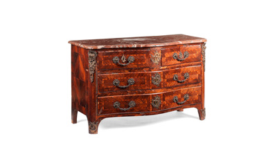 Louis XIV walnut commode